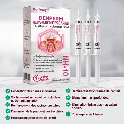 Rolimey® DenPerm | Gel naturel de réparation des caries et de l’émail dentaire