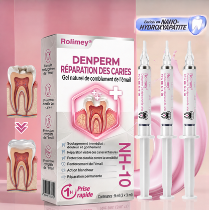 Rolimey® DenPerm | Gel naturel de réparation des caries et de l’émail dentaire