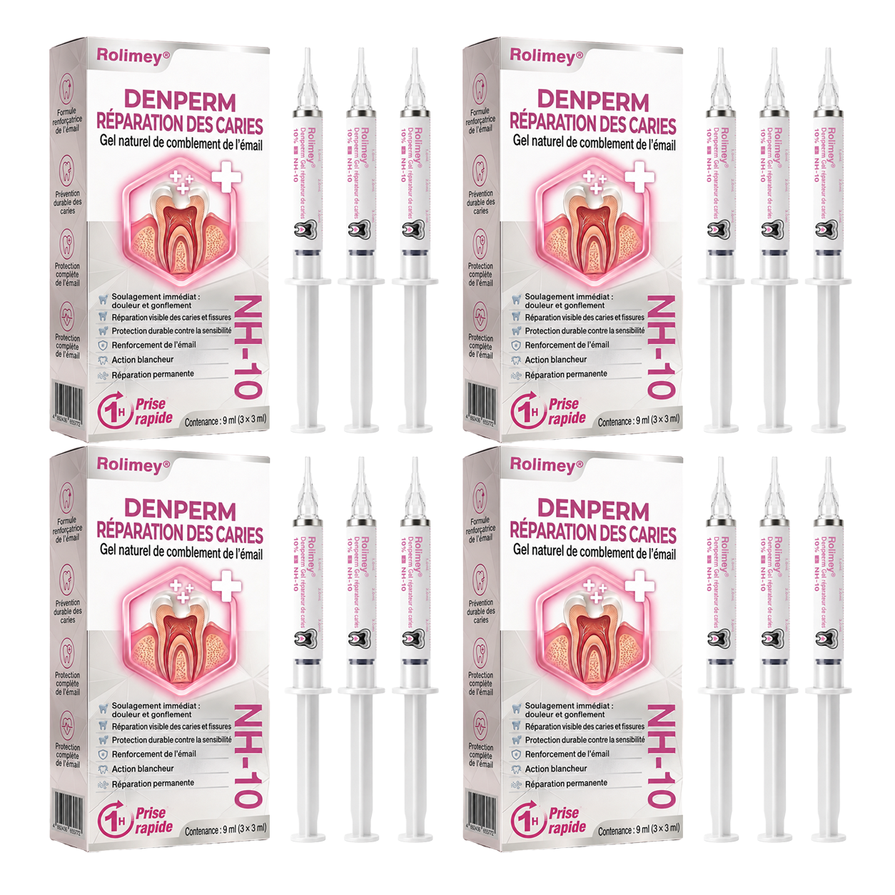 4 boîtes 🪥 Renforcement complet des dents