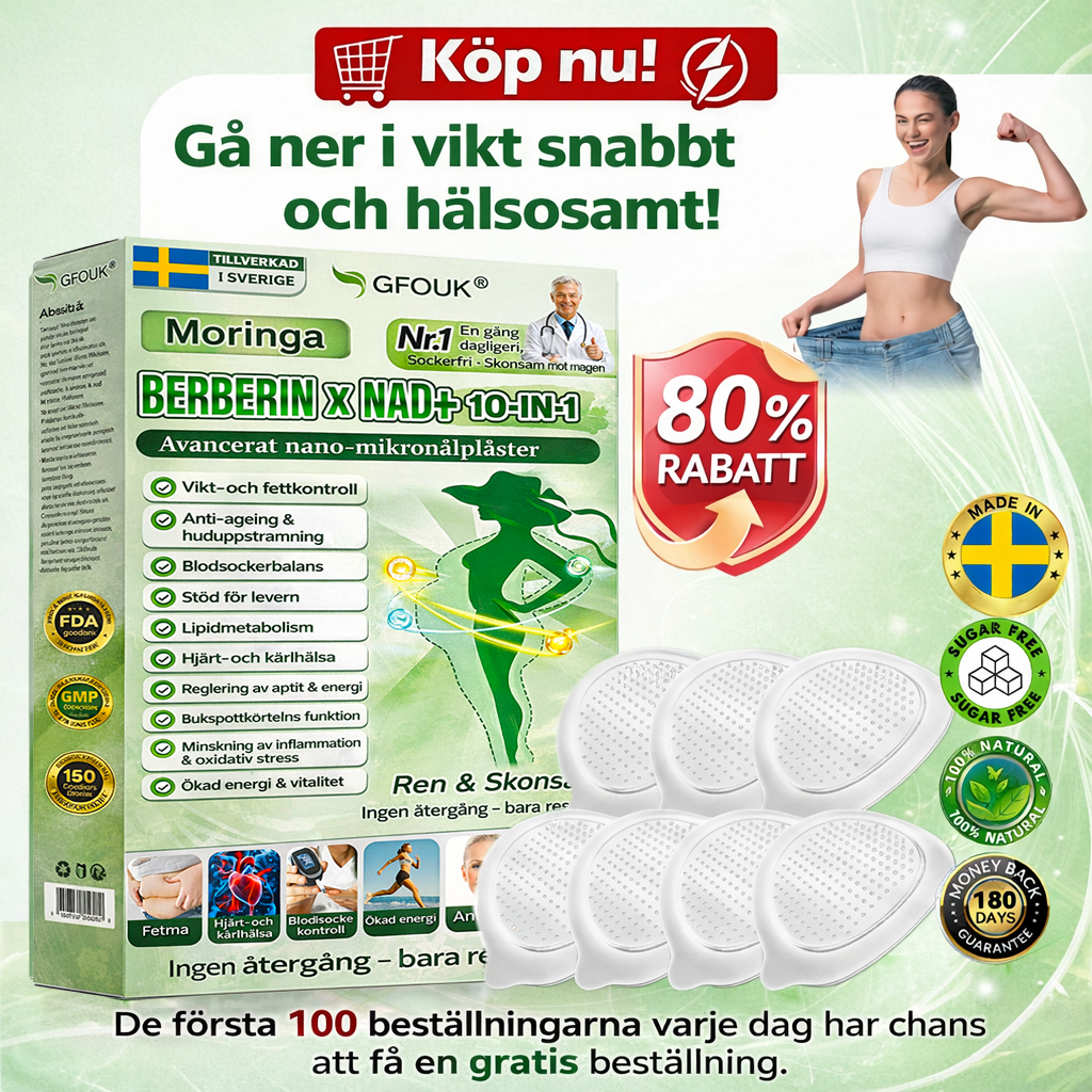 [Officiell Flaggskeppbutik] |🍀 GFOUK® 𝙈𝙤𝙧𝙞𝙣𝙜𝙖 · 𝘽𝙚𝙧𝙗𝙚𝙧𝙞𝙣 × 𝙉𝘼𝘿+ 𝟭𝟬-𝙞-𝟭 𝘼𝙫𝙖𝙣𝙘𝙚𝙧𝙖𝙙 𝙉𝙖𝙣𝙤𝙢𝙞𝙠𝙧𝙤𝙣𝙖̊𝙡𝙥𝙖̊𝙥𝙡𝙖̊𝙨𝙩𝙚𝙧 | Stödjs av vetenskap | 10-i-1-formulering | Resultat på 7 dagar