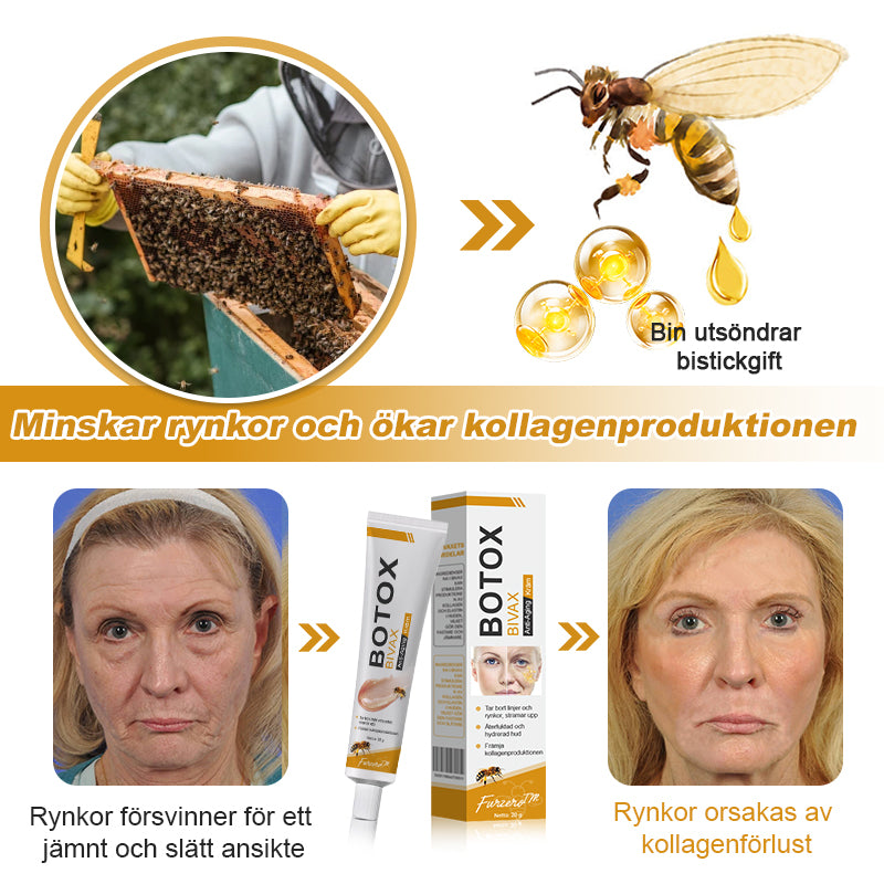 💎✨Tillverkad och skickad från Sverige✅Furzero™ Botox Bee Venom Wrinkle Removal Cream - Sista Dagen-kampanj 70 % RABATT