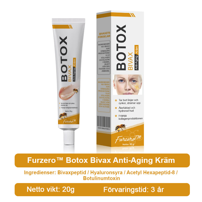 💎✨Tillverkad och skickad från Sverige✅Furzero™ Botox Bee Venom Wrinkle Removal Cream - Sista Dagen-kampanj 70 % RABATT