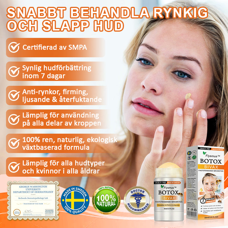 💎✨Tillverkad och levererad från Sverige✨Flysmus™ Botox Bivax Faststramande  Serumstick🔥SISTA DAG 70% RABATT