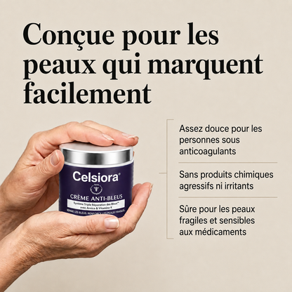 🔥 Celsiora® Crème anti-hématomes – Soin intensif pour les peaux sensibles sujettes aux bleus