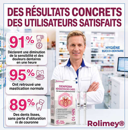 Rolimey® DenPerm | Gel naturel de réparation des caries et de l’émail dentaire