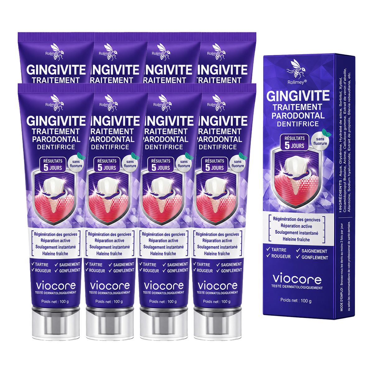 Rolimey® VioCore : Dentifrice au venin d’abeille pour la gingivite et la parodontite